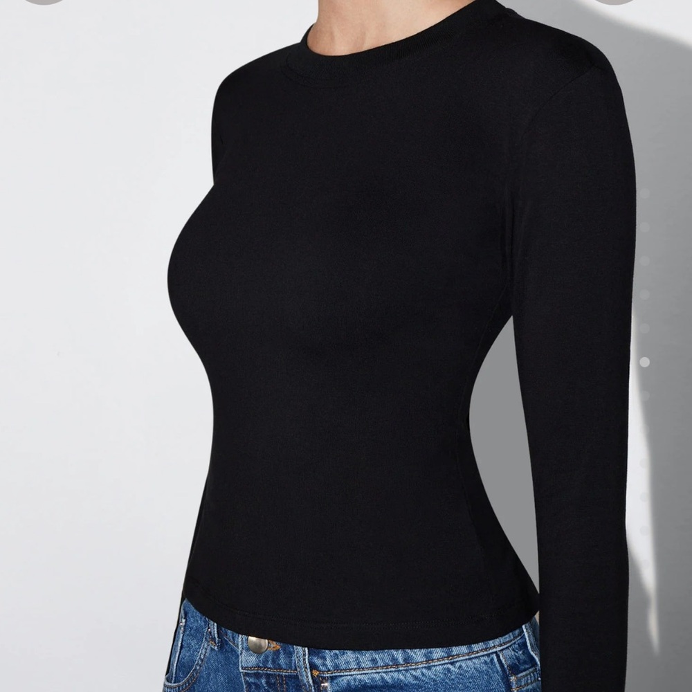 KHY by Kylie Jenner Long Sleeve Tie Tee